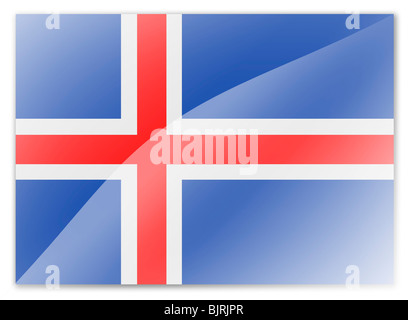 drapeau de l’Islande Banque D'Images