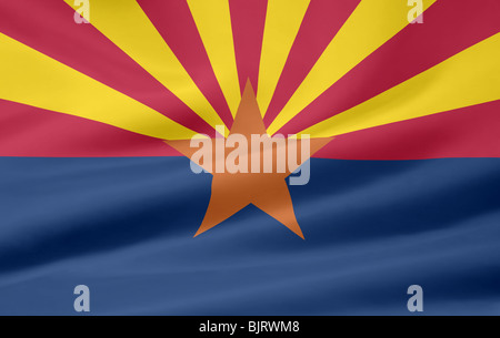 Grand drapeau de l'Arizona Banque D'Images