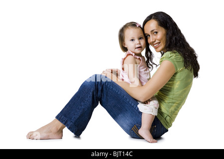 Mère et fille Banque D'Images