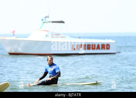 DAVID CHOKACHI PROJET ENREGISTRER NOTRE SURFATHON 1ER SURF SURF ANNUEL CELEBRITY CONCOURS SANTA MONICA LOS ANGELES CA USA 05 avril Banque D'Images