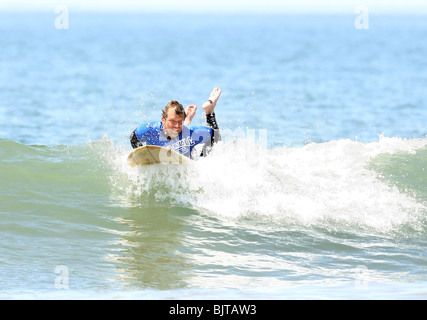 DAVID CHOKACHI PROJET ENREGISTRER NOTRE SURFATHON 1ER SURF SURF ANNUEL CELEBRITY CONCOURS SANTA MONICA LOS ANGELES CA USA 05 avril Banque D'Images