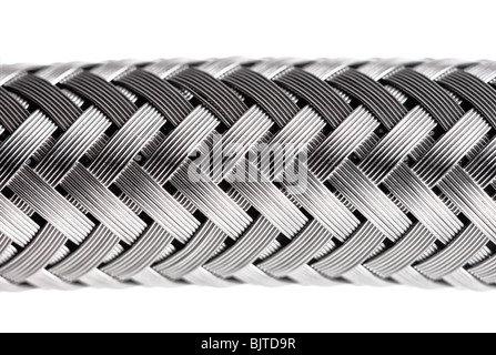 Abstract metal tuyau d'eau, gros plan détail haut Banque D'Images