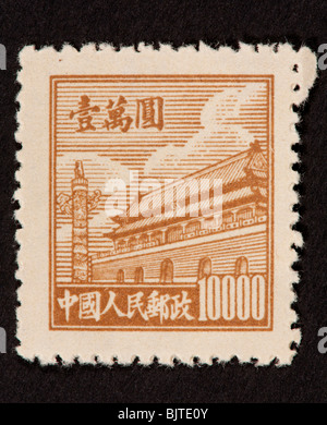 Vieux Timbres-poste Chinois Image stock éditorial - Image du historique