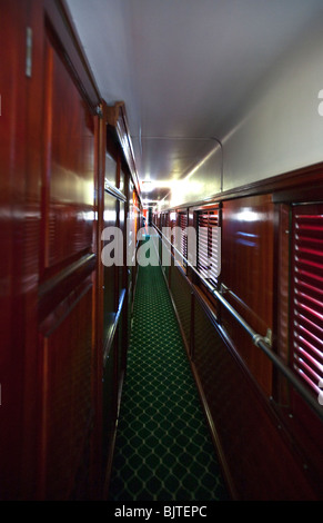 L'Afrique du Sud, le Rovos Rail train de luxe voyagez entre Cape Town et Pretoria Banque D'Images