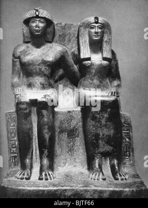 Le Pharaon Thoutmosis IV et la reine, 1933-1934. Artiste : Inconnu Banque D'Images