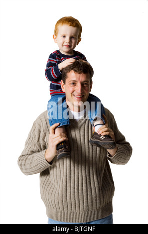 Père et fils Banque D'Images
