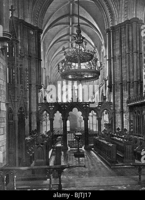 Intérieur de la cathédrale Christ Church, Dublin, Irlande, 1924-1926.Artist : Valentine & Sons Ltd Banque D'Images