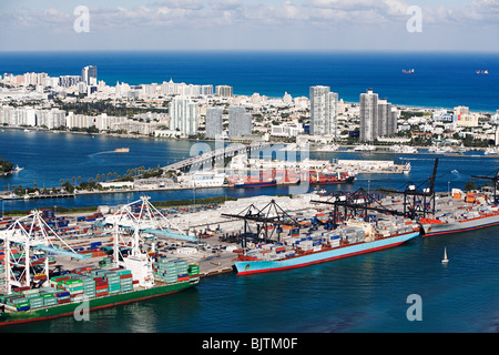 Port de miami Banque D'Images