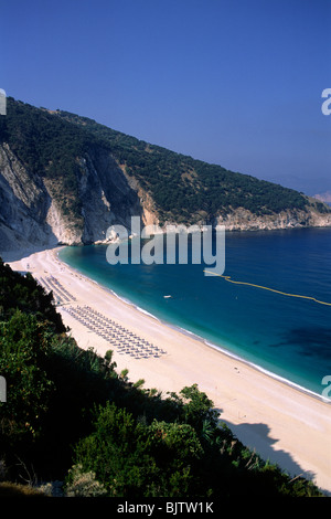 Plage de Myrtos, Kefalonia, îles Ioniennes, Grèce Banque D'Images