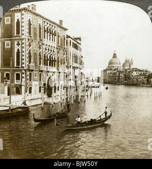 Le Grand Canal, Venise, Italie.Artist : Underwood & Underwood Banque D'Images