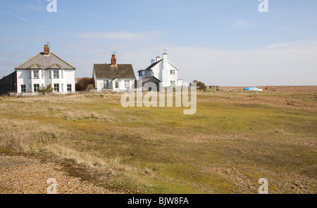 Maisons en bord de mer sur la plage de Suffolk Street Bardeaux Banque D'Images