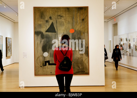 La naissance du monde, Montroig, la fin de l'été-automne 1925, par Joan Miró, MOMA, Museum of Modern Art, New York City Banque D'Images