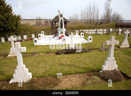 Cimetière Naval pré 1940, cette section pour les sous-mariniers tués dans la première guerre mondiale, le cimetière naval, Shotley, Suffolk Banque D'Images