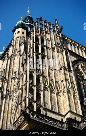 Intérieur de la Cathédrale St Vitus Château Hradcany Prague République Tchèque Banque D'Images