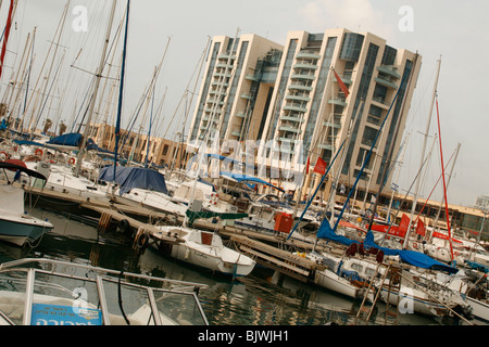 Dans Yahts Marina Club à Hertzelia Israël Banque D'Images