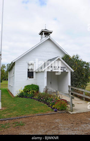 Une petite école près de Port Hope Michigan 1930 à 1988 Banque D'Images