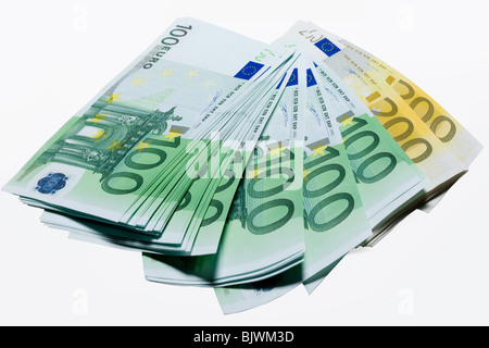 Billets en euros Banque D'Images