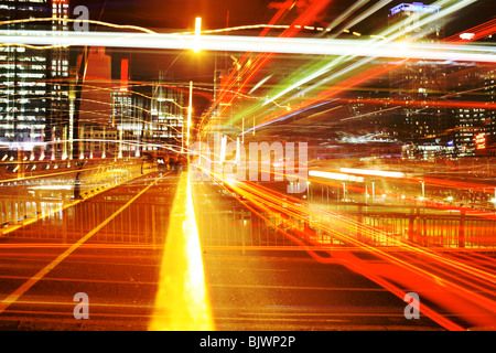 Flou Manuel technique, Road, South Bank, Brisbane, Australie Banque D'Images