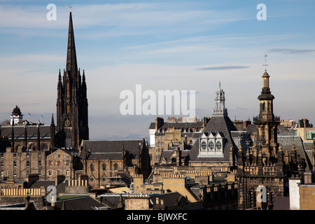 Aperçu de la ville, Édimbourg, Écosse Banque D'Images