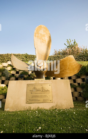 Mémorial pour le navire Hilda à Dinard Bretagne France Banque D'Images