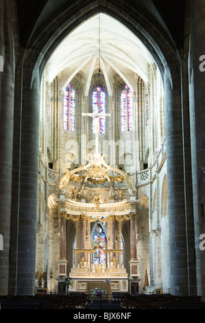 Basilique St Sauveur Dinan Bretagne France Banque D'Images