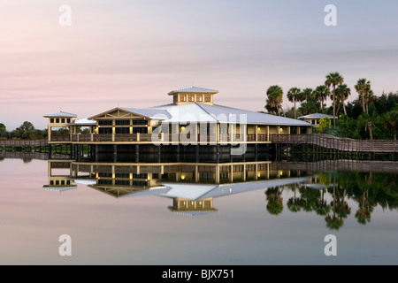 Centre d'interprétation - Green Cay Wetlands - Boynton Beach, Floride USA Banque D'Images