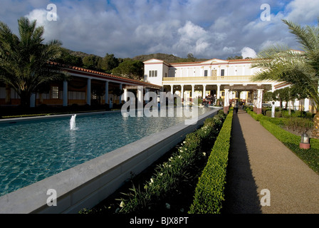 La Villa Getty, le musée Getty de grec et romain antquities, Malibu, Californie, USA. Banque D'Images