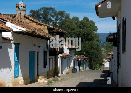 La ville coloniale de Villa de Leyva, Colombie. Banque D'Images