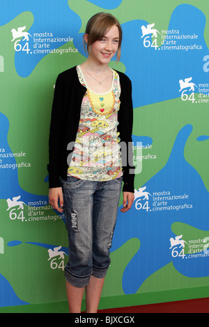 SAOIRSE RONAN EXPIATION PHOTOCALL FESTIVAL DU FILM DE VENISE LIDO Venise ITALIE 29 Août 2007 Banque D'Images