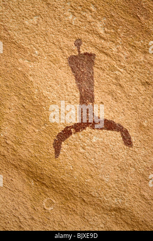 L'art rupestre dans le Mestakawi grotte dans la région de Wadi Sura Gilf Kebir région du désert occidental. 2010 Banque D'Images