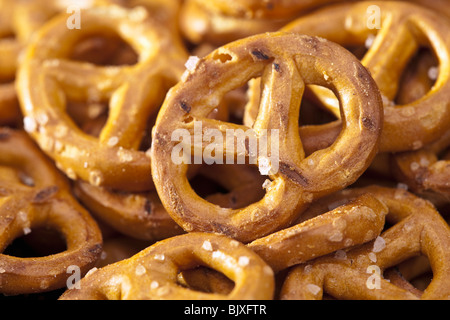 Libre d'un tas de bretzels Banque D'Images