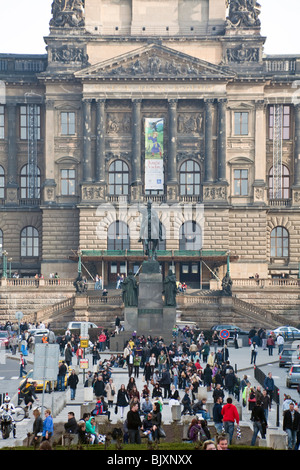 Musée National (Národní muzeum), Prague, République Tchèque Banque D'Images