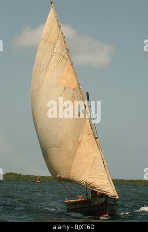 Un boutre de Lamu Banque D'Images