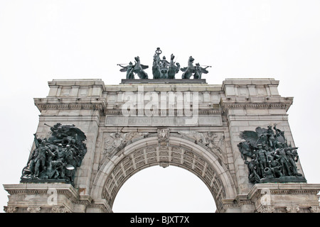 Grand Army Plaza arch Brooklyn New York Banque D'Images