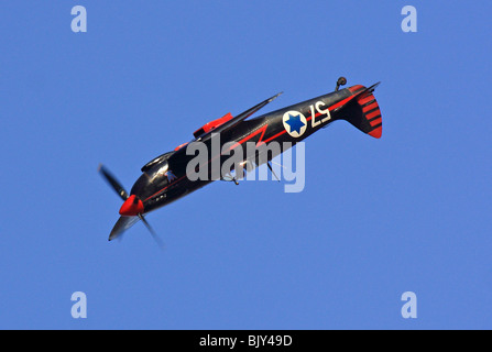 De l'air israélienne Supermarine Spitfire MK. IX en vol Banque D'Images