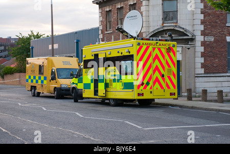 Incident majeur d'ambulance de l'unité de commande mobile Banque D'Images