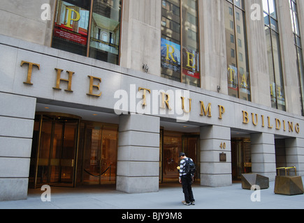 Le Trump Building, 40 Wall Street, New York City, USA Banque D'Images