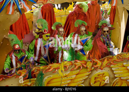 Krewe de Rex, Mardi Gras 2010, La Nouvelle-Orléans, Louisiane Banque D'Images