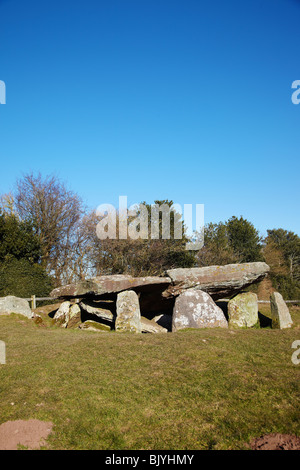 Arthur's Stone. Un Néolithique Recloisonnées tombe, Dorstone, Herefordshire, Angleterre, RU Banque D'Images