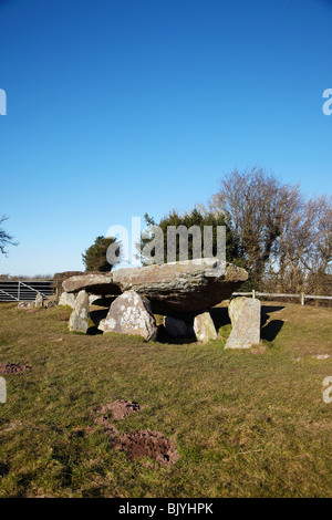 Arthur's Stone. Un Néolithique Recloisonnées tombe, Dorstone, Herefordshire, Angleterre, RU Banque D'Images