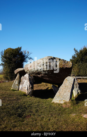 Arthur's Stone. Un Néolithique Recloisonnées tombe, Dorstone, Herefordshire, Angleterre, RU Banque D'Images