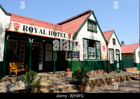 Hôtel Royal dans la vieille ville minière de Pilgrim's Rest dans la province de Mpumalanga, Afrique du Sud Banque D'Images