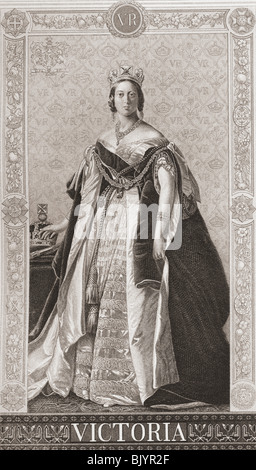 Victoria, Alexandrina Victoria, 1819 - 1901. Reine du Royaume-Uni de Grande-Bretagne et d'Irlande Banque D'Images