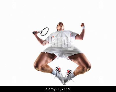 Man playing tennis Banque D'Images