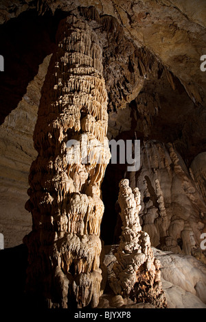 Les stalagmites à Natural Bridge Caverns Florida USA Banque D'Images