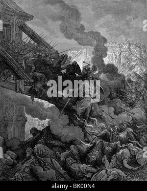 Les Croisades de Gustave Dore.1ère croisade (10961099). Siège de