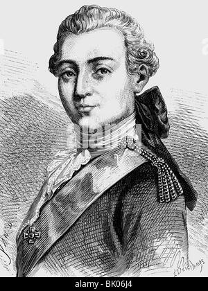Paul I Petrovich, 1.10.1754 - 23.3.1801, Empereur de Russie 6.11.1796 - 23.3.1801, portrait, gravure en bois du XIXe siècle, , Banque D'Images