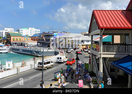 Zone commerciale centre-ville de Grand Cayman Islands Caraïbes Georgetown Banque D'Images