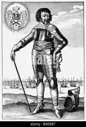 Riche, Robert, 2 comte de Warwick, von 5.6.1587 - 19.4.1658, amiral et homme politique anglais, pleine longueur, gravure sur cuivre, 17e siècle, l'artiste a le droit d'auteur , de ne pas être effacé Banque D'Images