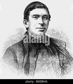 Secchi, Angelo, 29.6.1818 - 26.2.1878, clergé et astronome italiens, Chef de l'Observatoire du Vatican 1850 - 1878, portrait, gravure sur bois, XIXe siècle, Banque D'Images